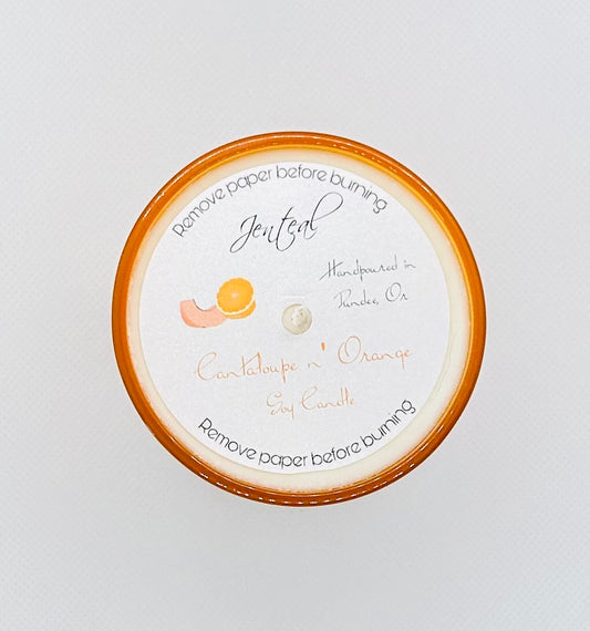 Cantaloupe & Orange Soy Candle