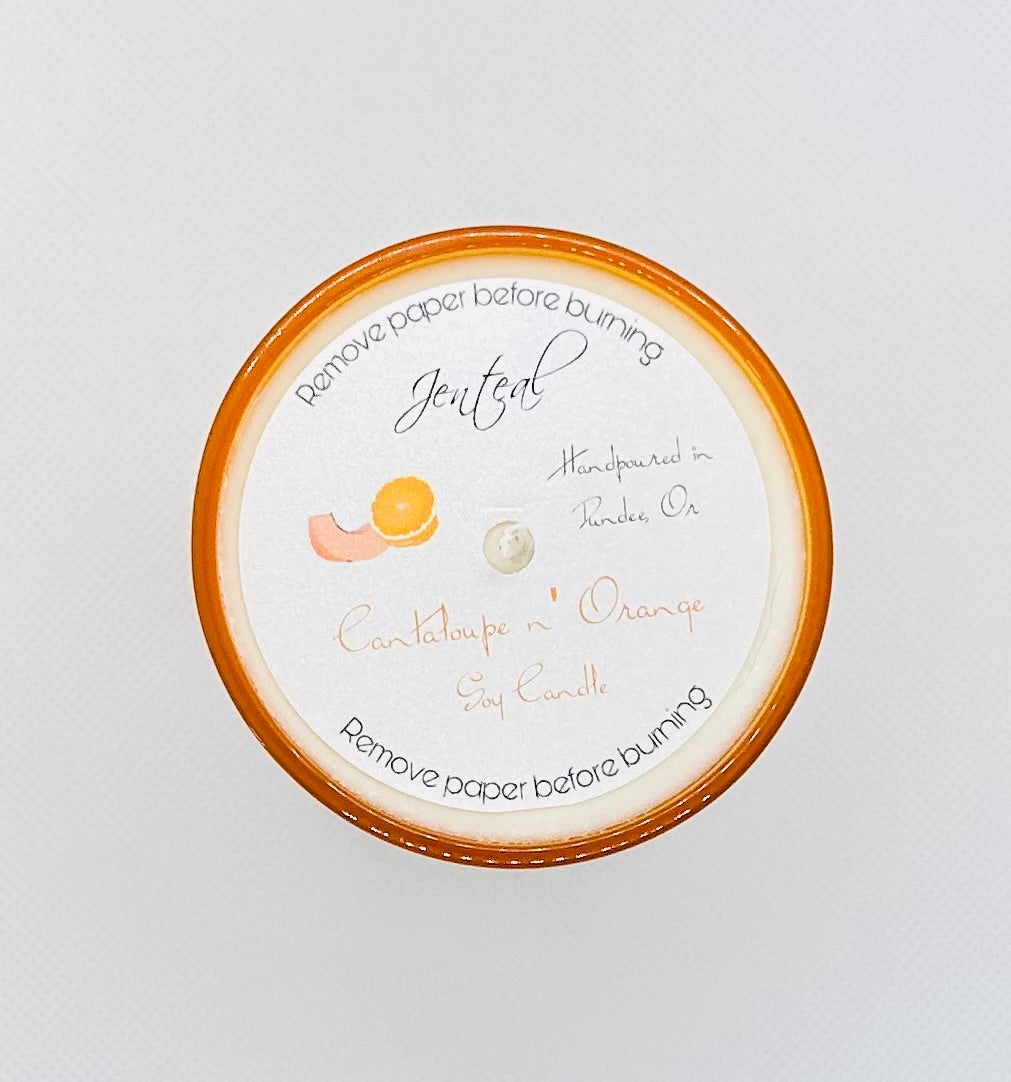 Cantaloupe & Orange Soy Candle