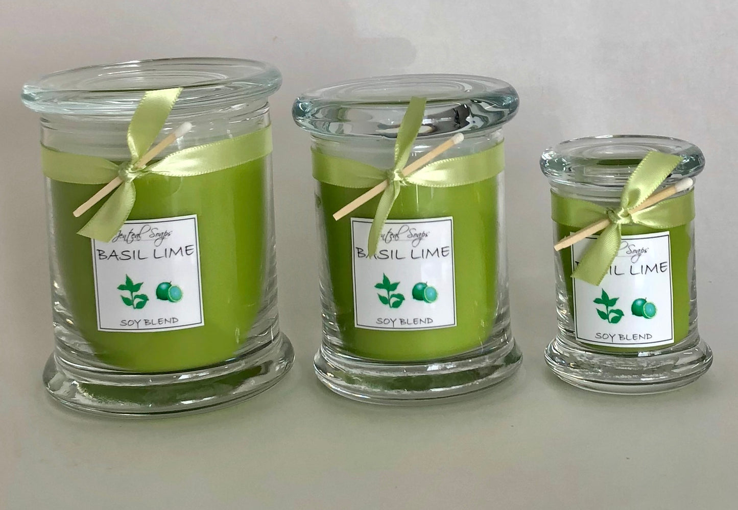 Soy Blend Candles in Glass Jar with Lid