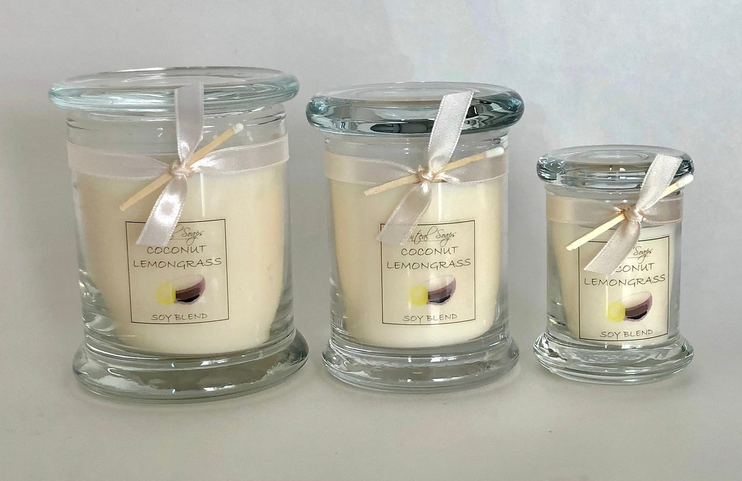 Soy Blend Candles in Glass Jar with Lid
