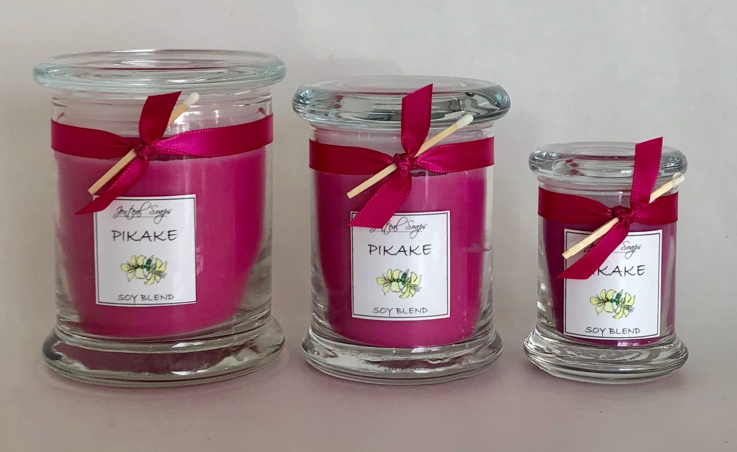 Soy Blend Candles in Glass Jar with Lid